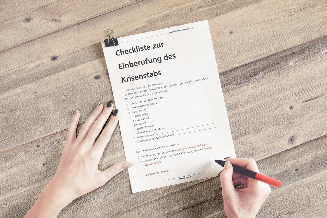 Handbuch: Krisenmanagement