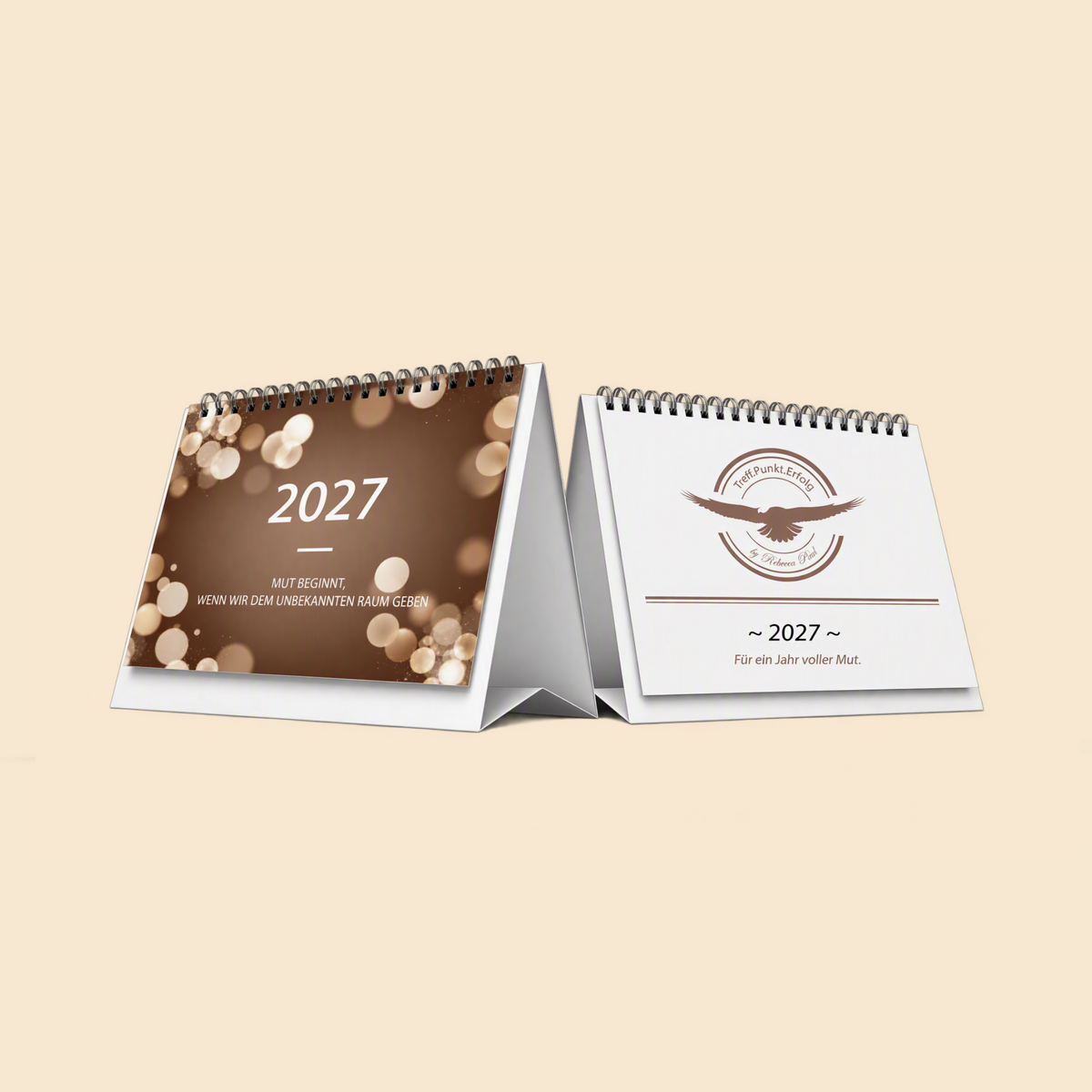 Wochentischkalender 2027 – Motto "Mut"